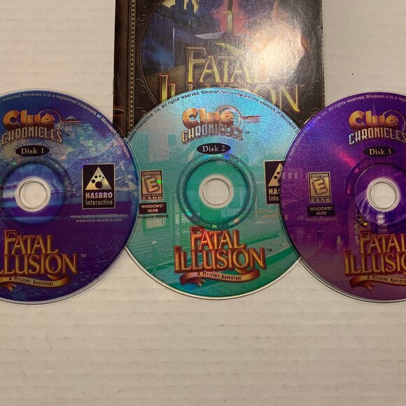 Clue Chronicles: Fatal Illusion - PC CD ROM Vintage Game 1999 Hasbro - Picture 2 of 5